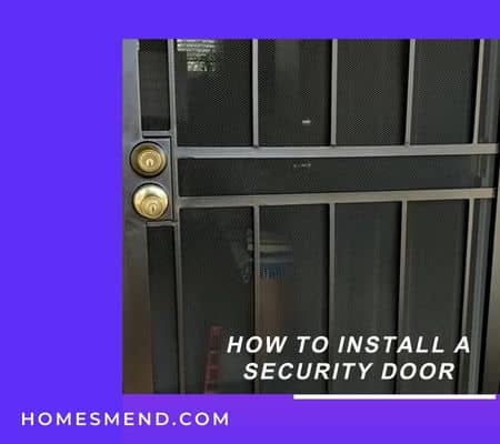 how to install a security door